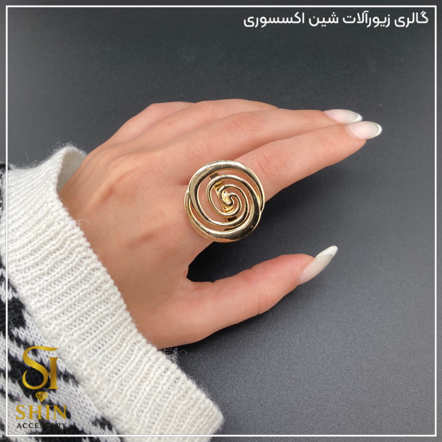 انگشتر زنانه ابکاری نقره کد az31