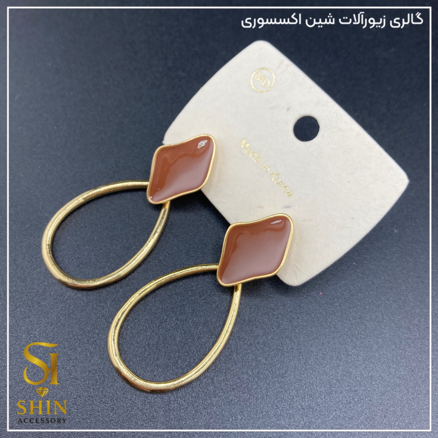 گوشواره میناکاری شده کد gzm371