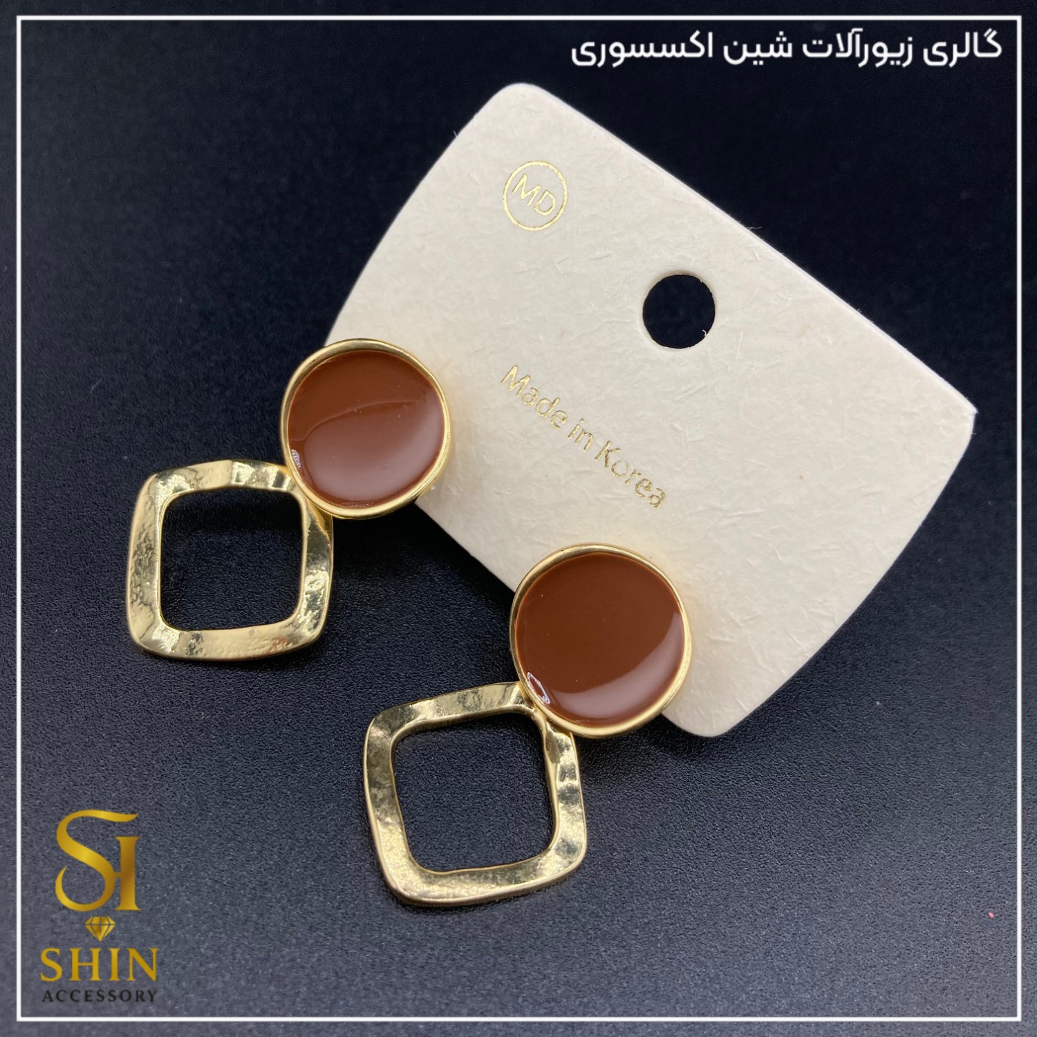 گوشواره میناکاری شده کدgzm372
