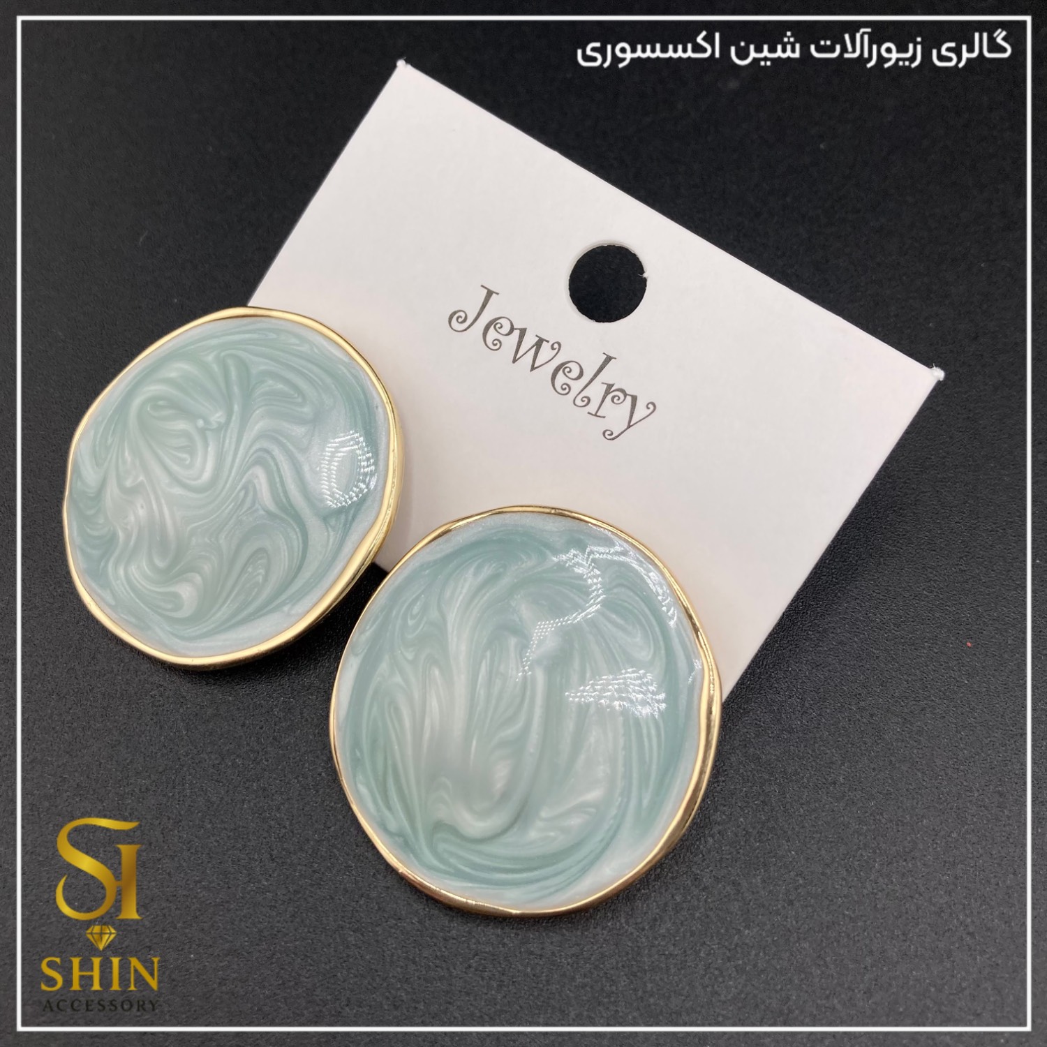 گوشواره میناکاری شد کد gzm373