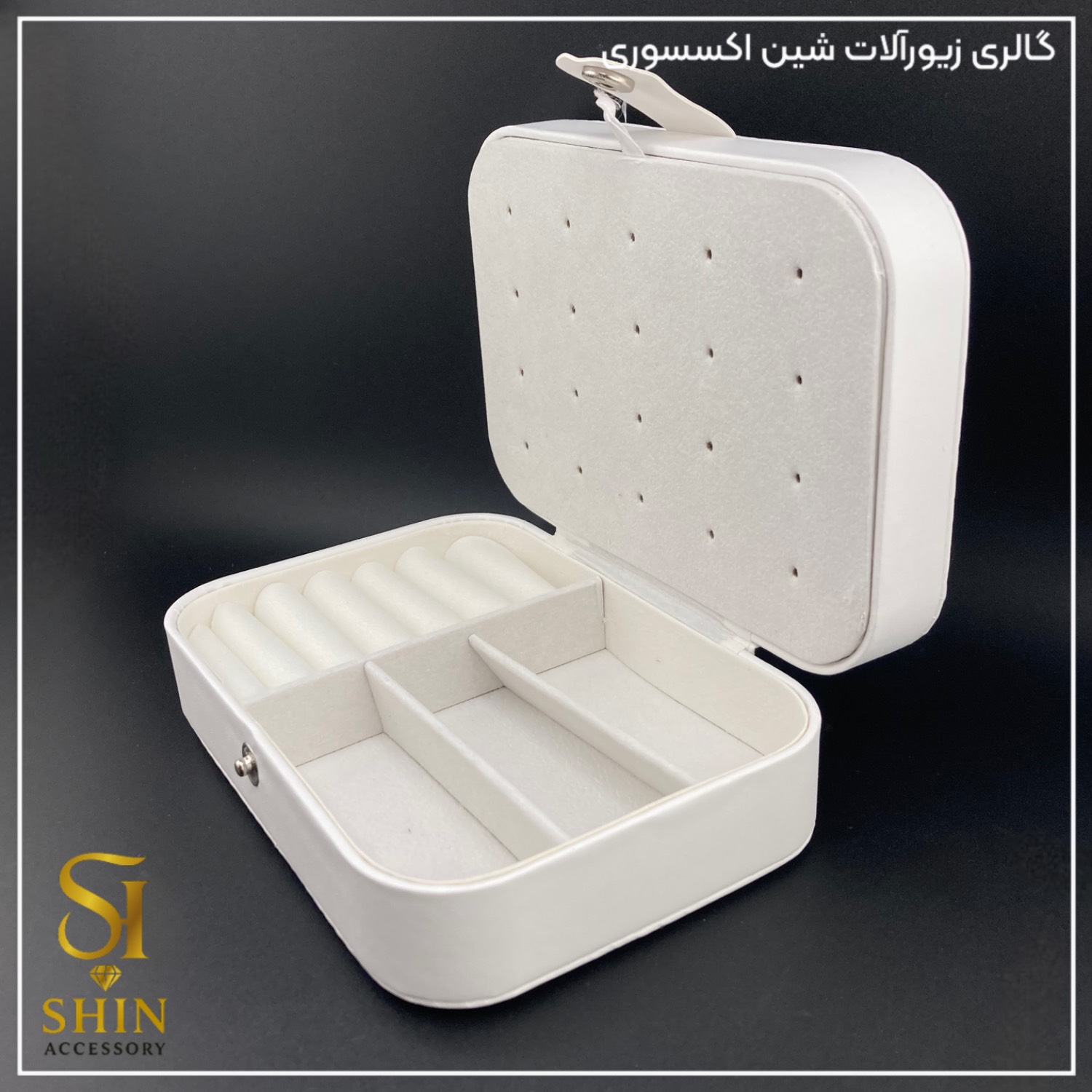 جعبه چرمی جواهرات کد gchg02