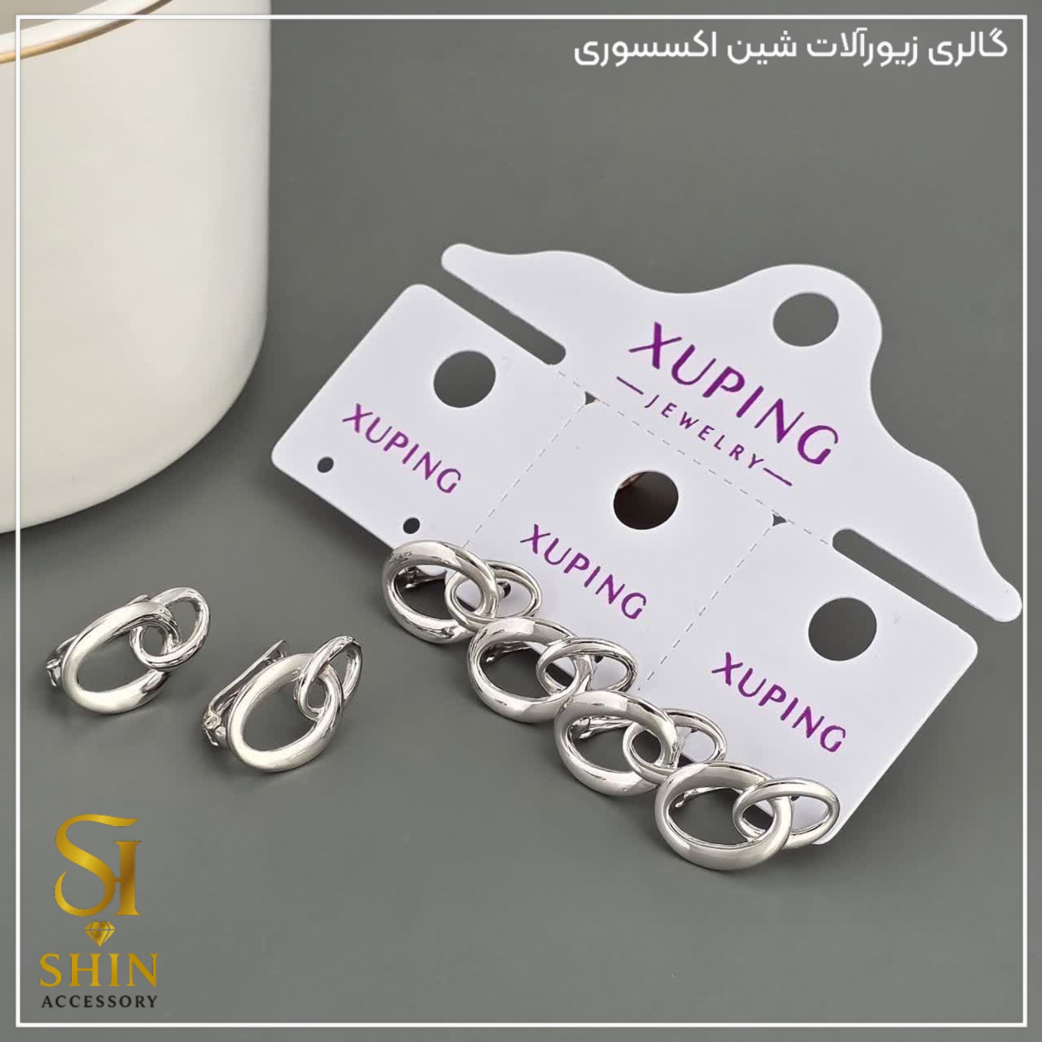 گوشواره زنانه ژوپینگ ، رنگ ثابت ضد حساسیت کدgzx03