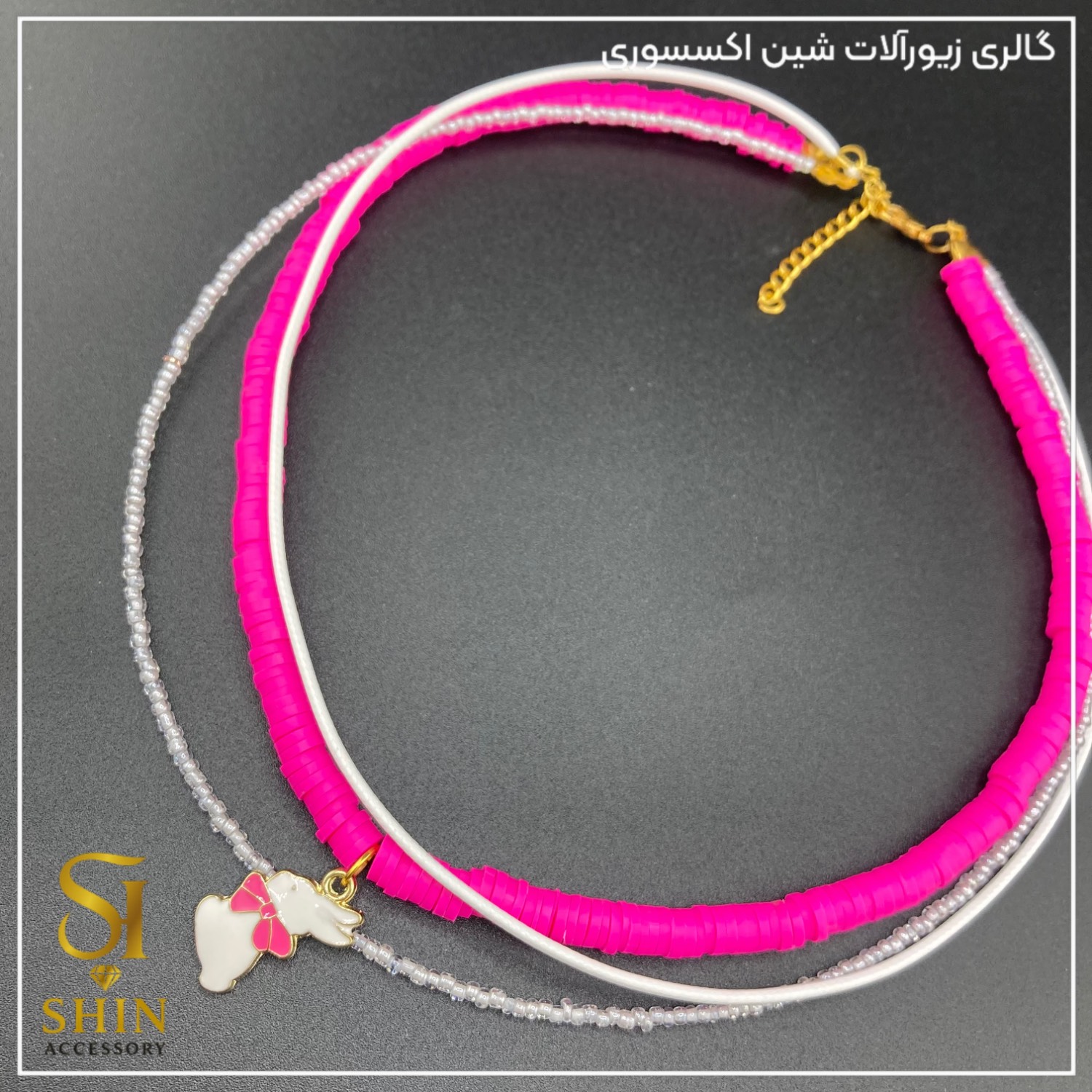 گردنبند فیمو کد gf15