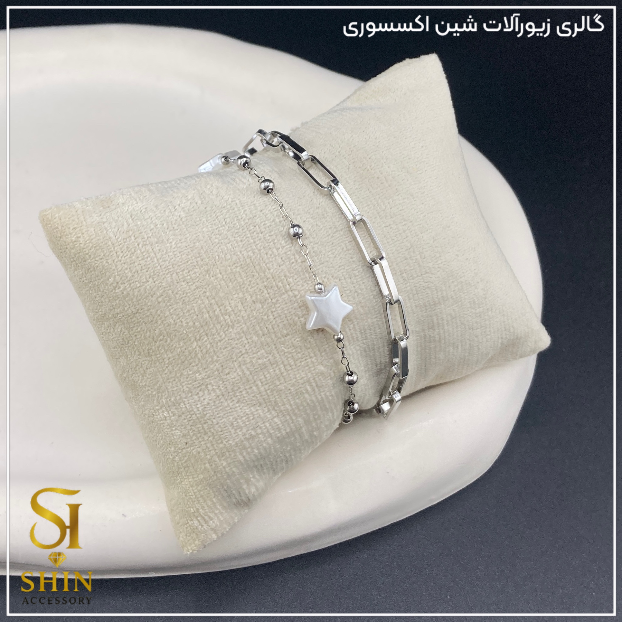 دستبند زنانه دولاین کد dzd04