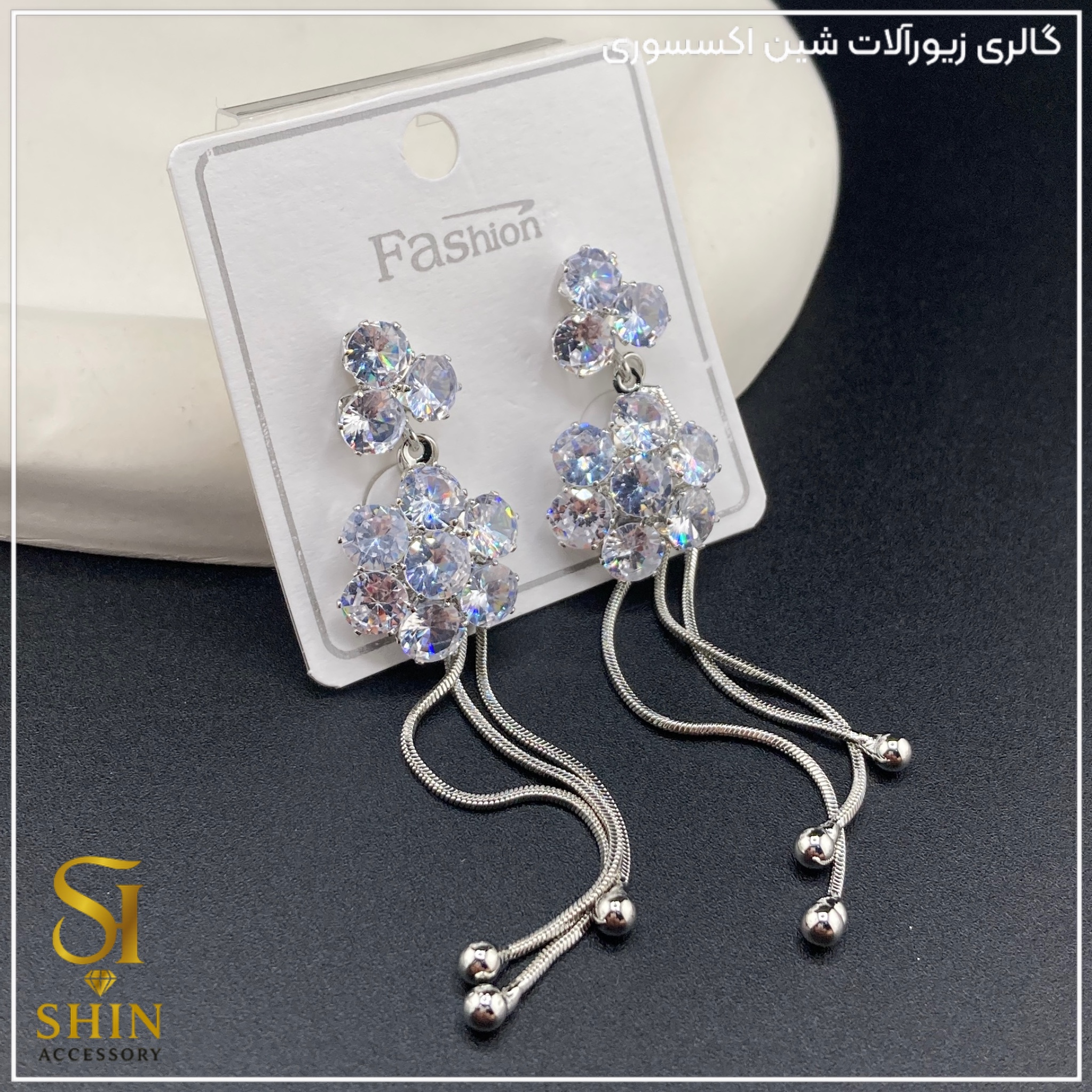 گوشواره جواهری کد gzj03