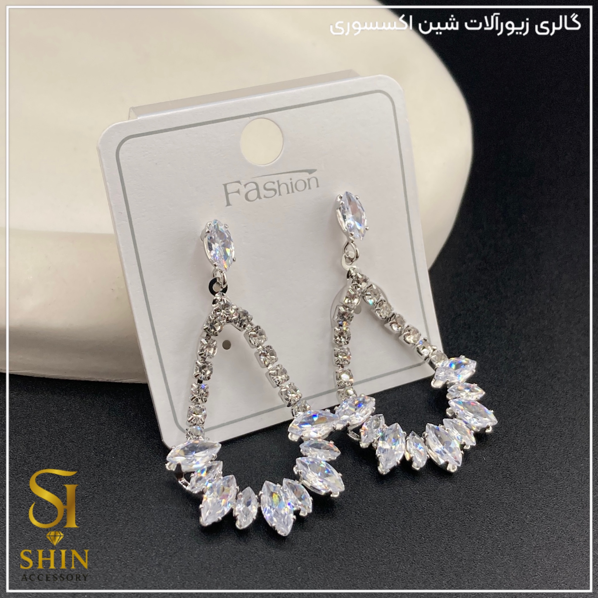گوشواره جواهری کد gzj06