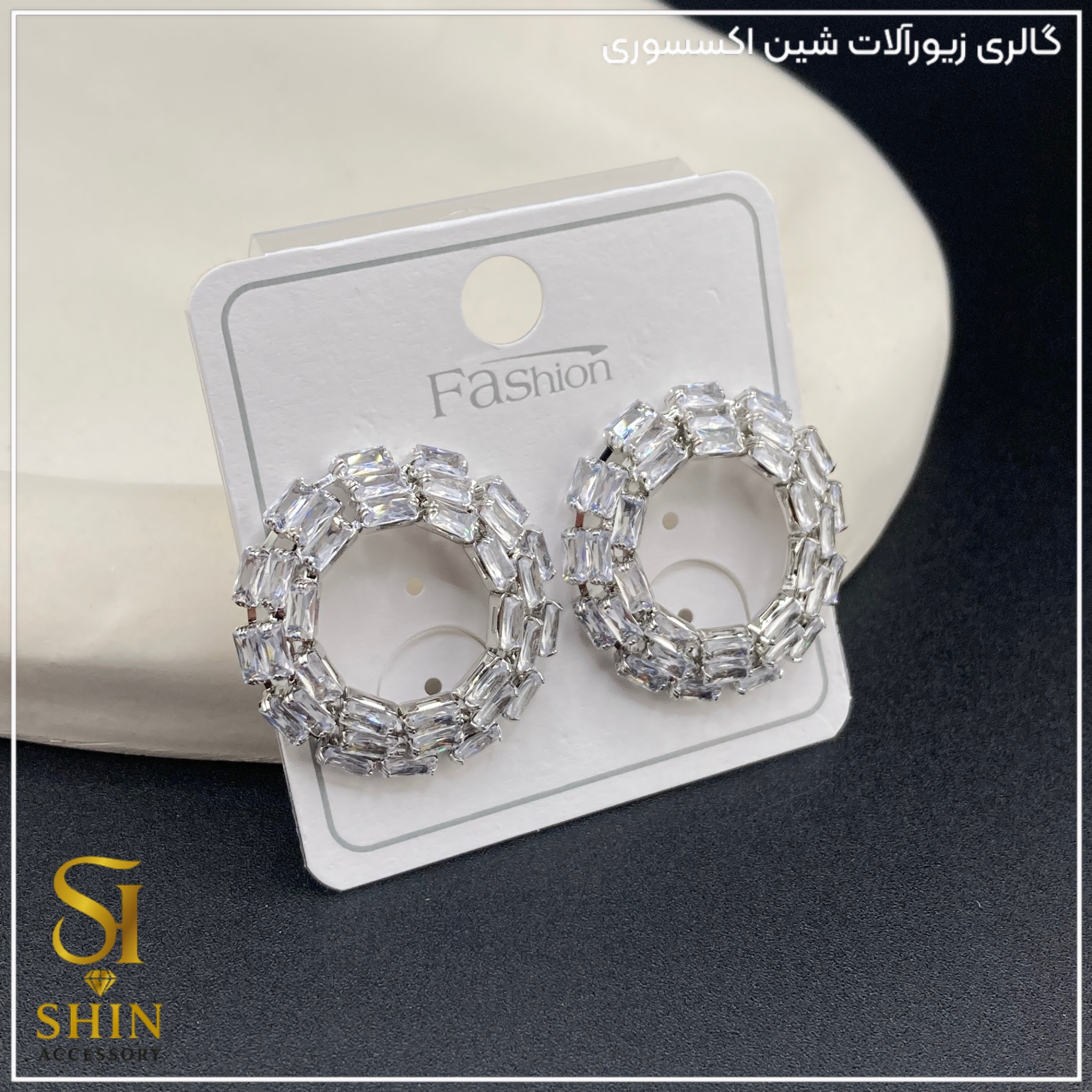 گوشواره جواهری کد gzj07