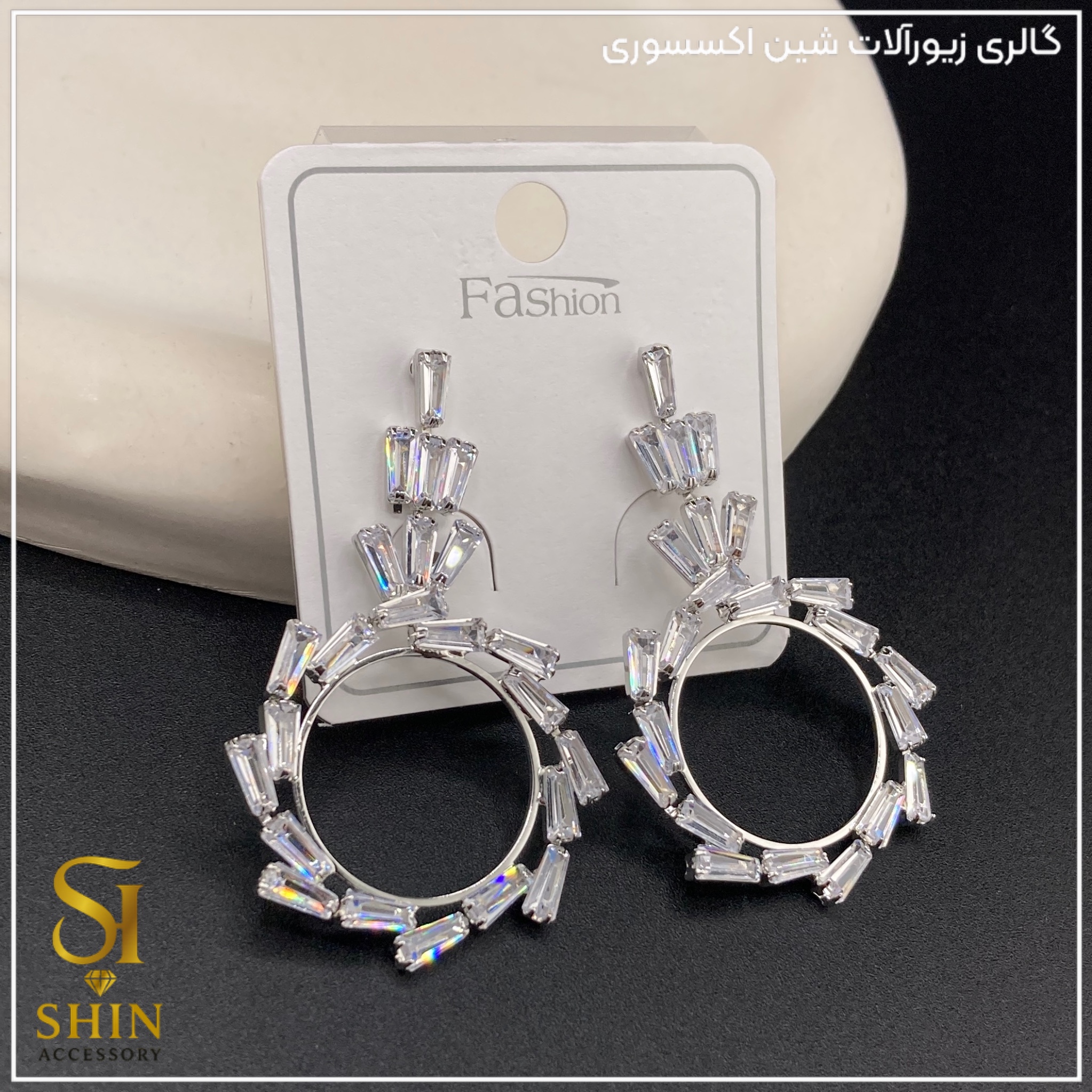 گوشواره جواهری کد gzj14