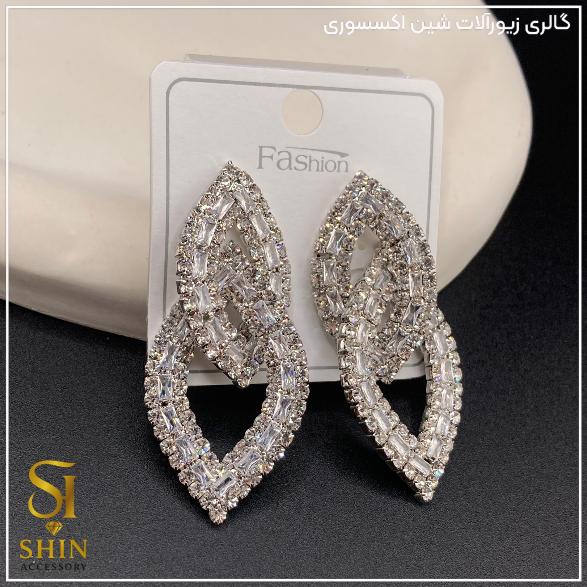 گوشواره جواهری کد gzj17