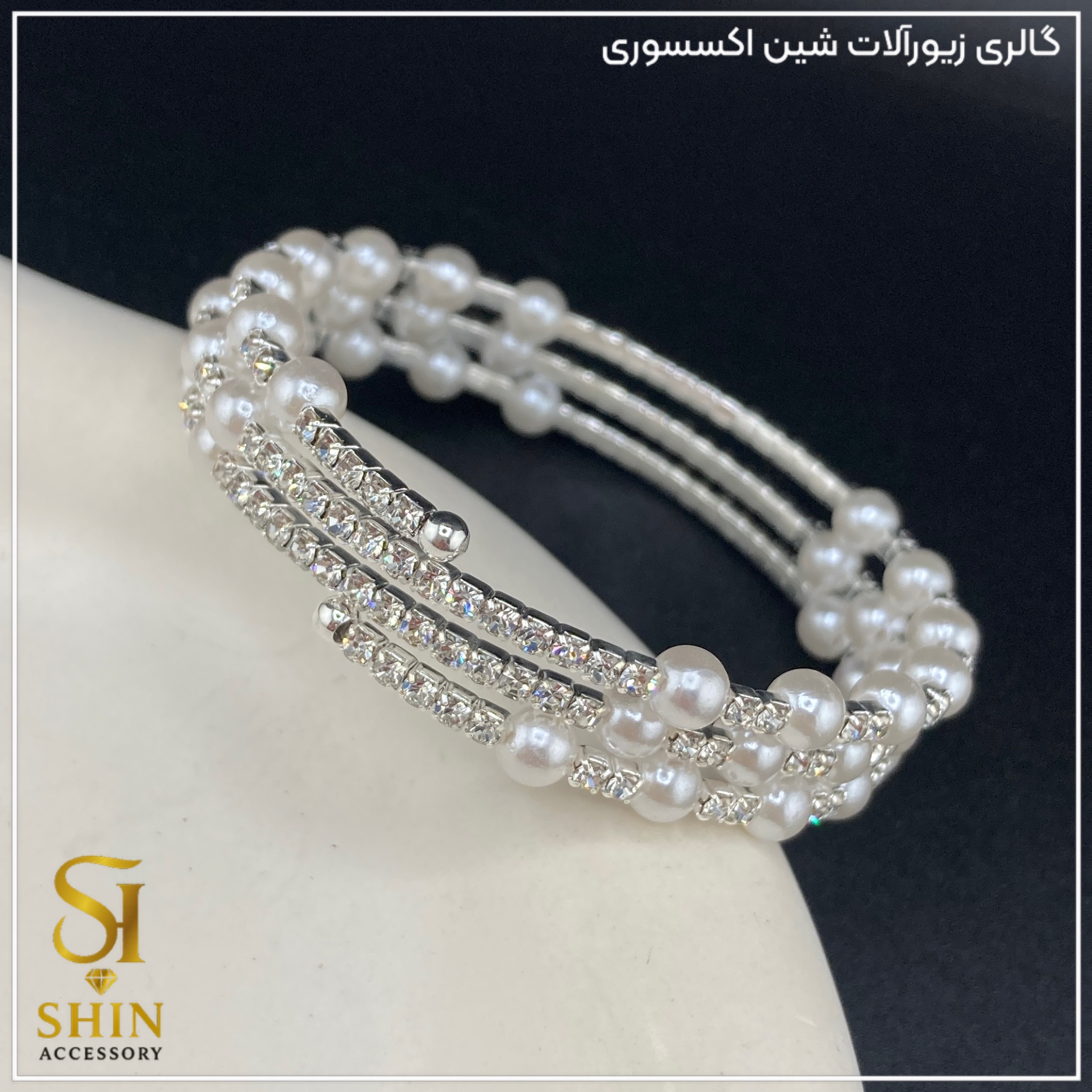 دستبند جواهری کد dzj04