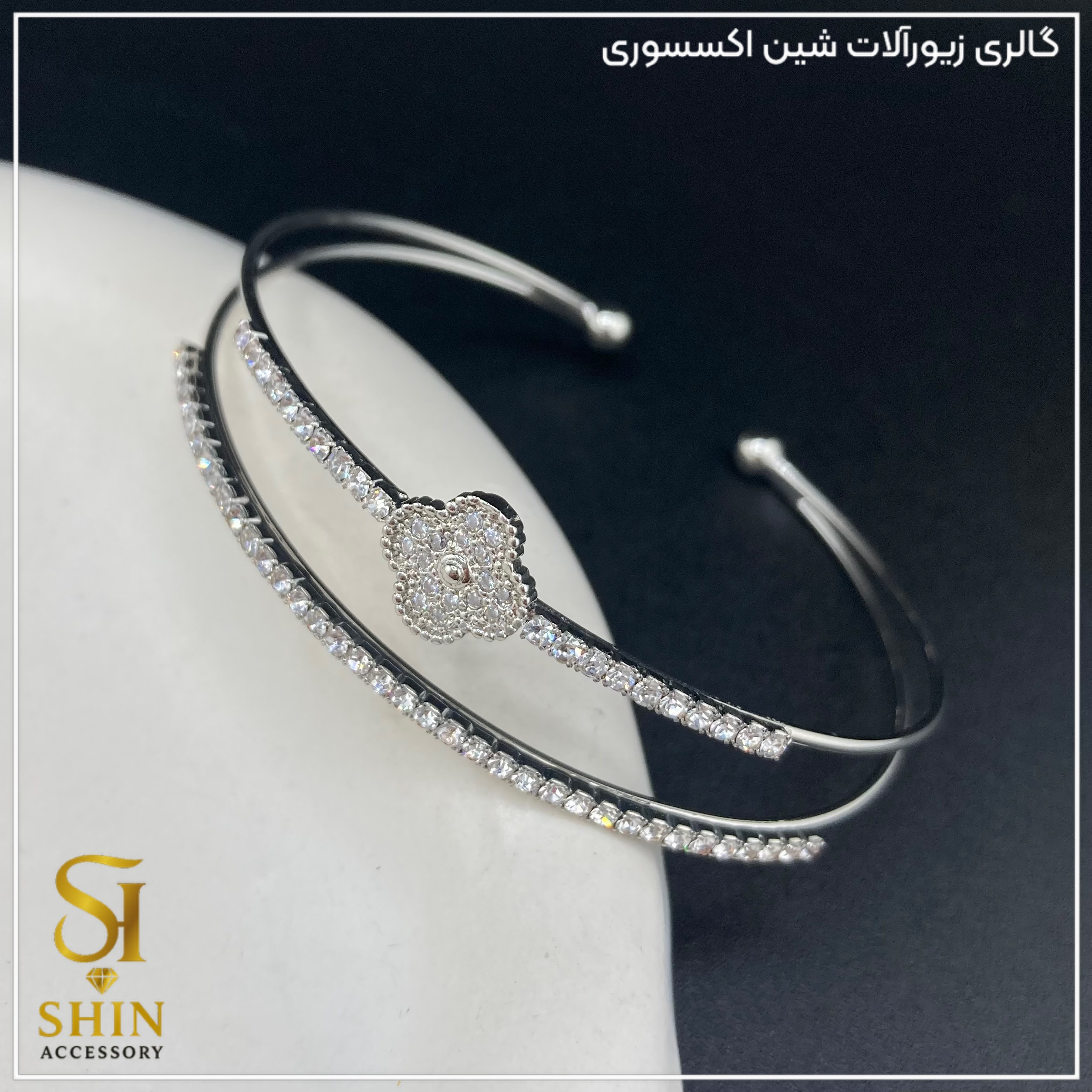 بنگل نگینی زنانه کد bnz01