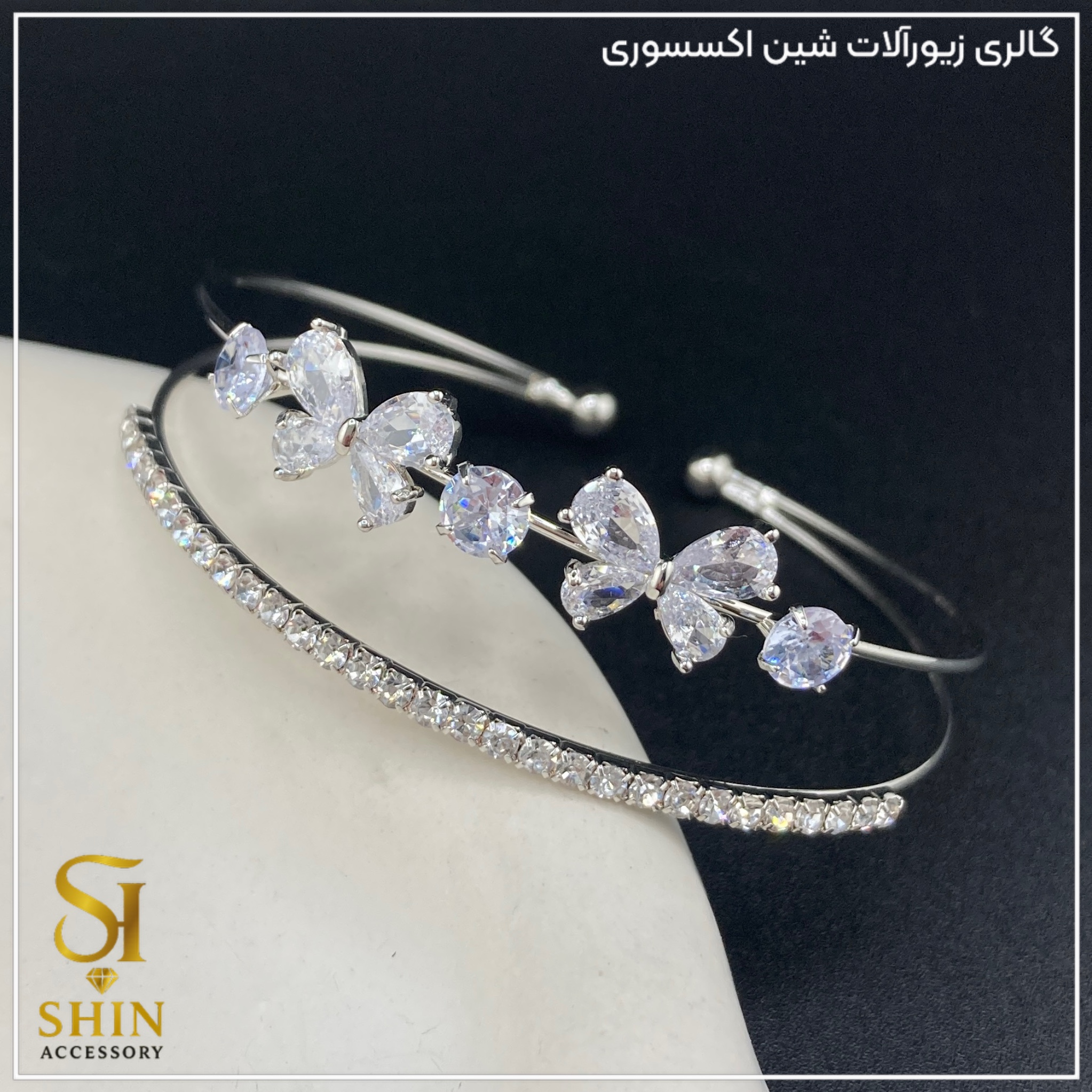 بنگل نگینی زنانه کد bnz03